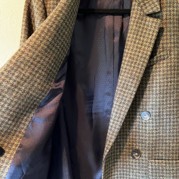 Sezane Michele Jacket Khaki Houndstooth Size US 8 NWOT - Picture 7 of 11